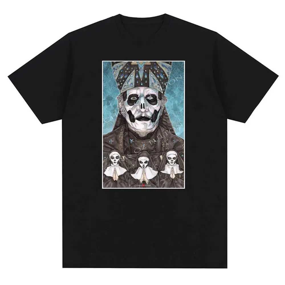 Women's T-Shirt New Ghost Rock Band Graphic Print T Shirt Men Women Fashion Casual Rock Strtwear Short Slve Plus Size T Shirt Unisex T240508