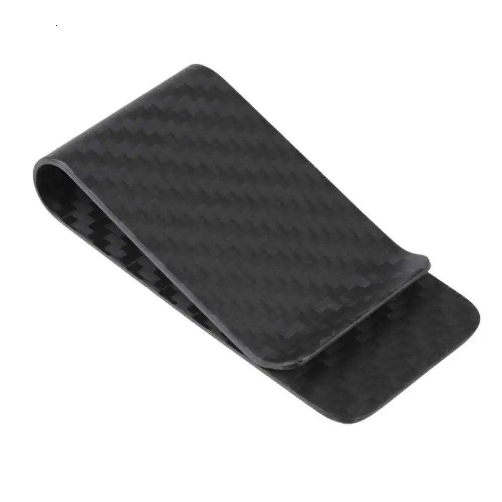 Carbon Matt Black Money Clip Money Clip Holds Around 15 Cards 240510