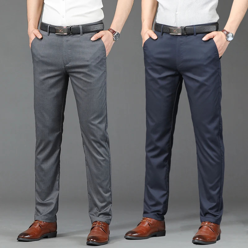 KUBRO Men Linen Wide Pants Korean Trousers Oversize Sports Streetwear Male Spring Pant Casual Clothing Business Fashion 240430