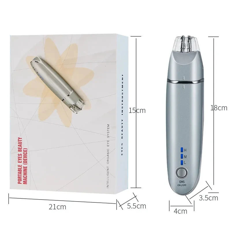 2 in 1 EMS Electric Face Eye Massager Remove Dark Circles Device Skin Lift Anti Age Wrinkle Care Tools 240430