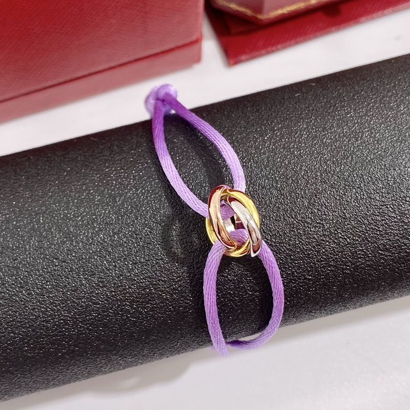 for womens Fashion bracelet Mens 316L Stainless Steel Trinity ring string Bracelet three Rings hand strap couple bracelets Z260313