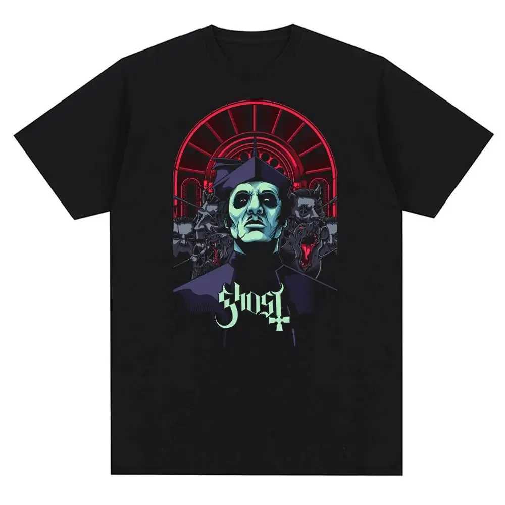 Women's T-Shirt New Ghost Rock Band Graphic Print T Shirt Men Women Fashion Casual Rock Strtwear Short Slve Plus Size T Shirt Unisex T240508