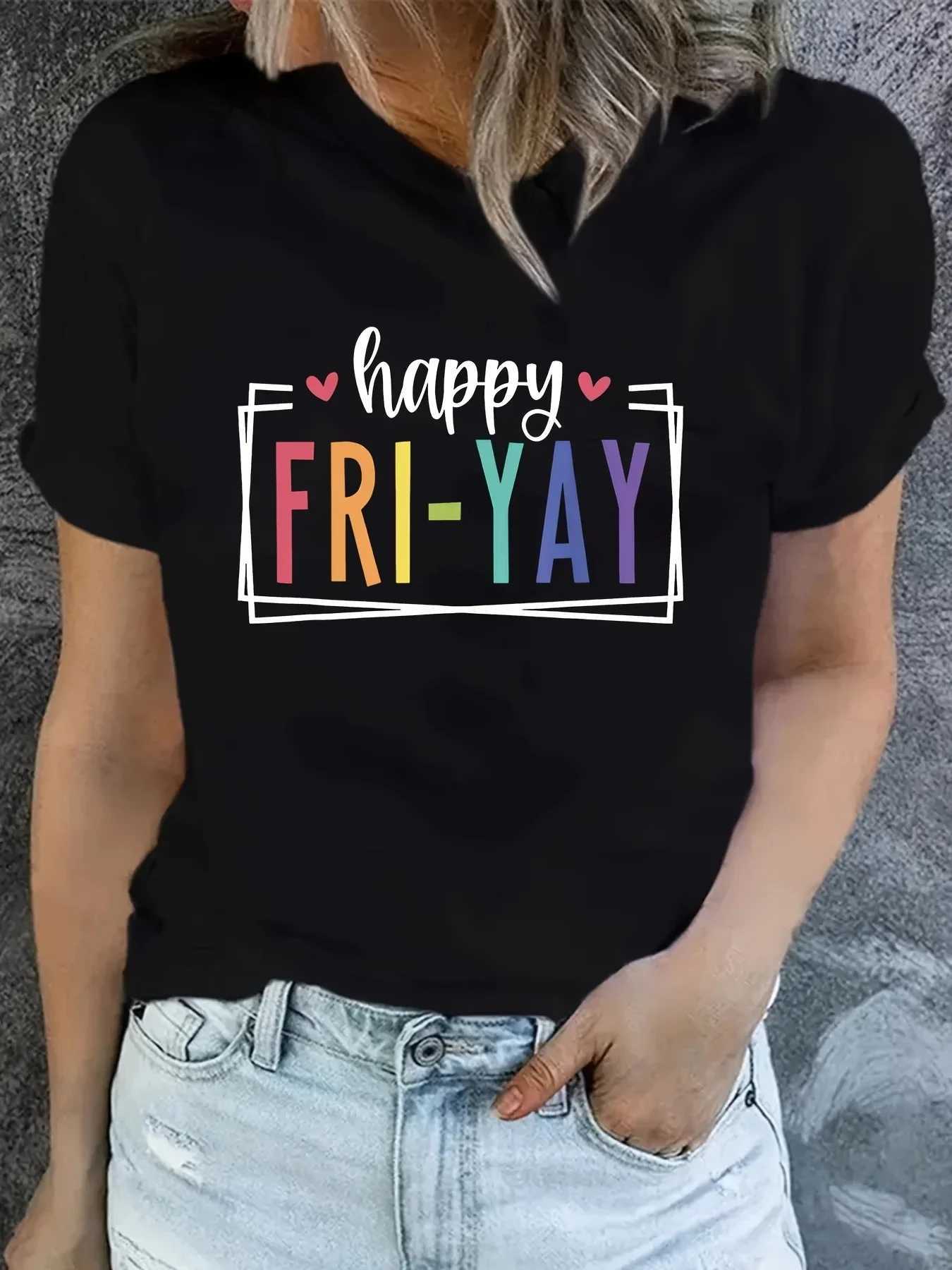 Women's T-Shirt Pure Cotton Tops Strwear Teacher T-Shirt Women Happy First Day of School Shirt Teach T Back To Strtwear Harajuku Ts Y240509