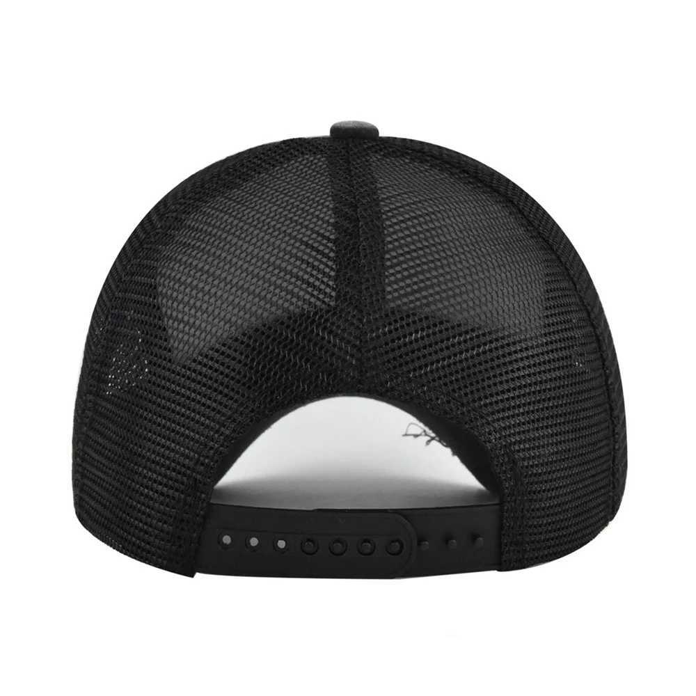 Ball Caps FS Summer Breathbale 5 Panel Trucker Hats Solid Color Worn Design Mesh Hat For Women Brown Navy Men Baseball Cap Bone 2024 Y240507