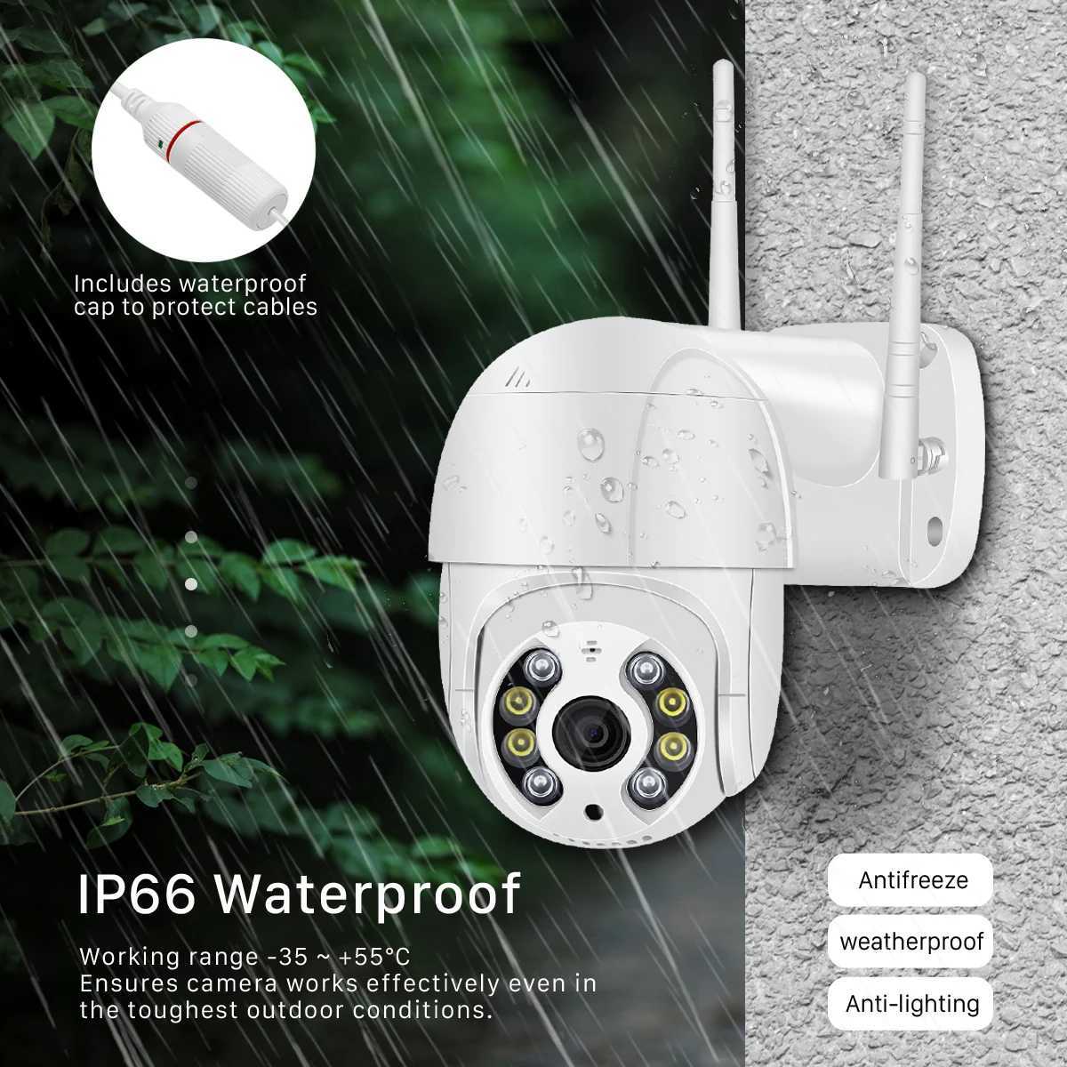 IP Cameras 5MP PTZ IP Camera Wifi Outdoor AI Human Detection Audio 1080P Wireless Security CCTV Camera P2P RTSP 4X Digital Zoom Wifi Camera d240510