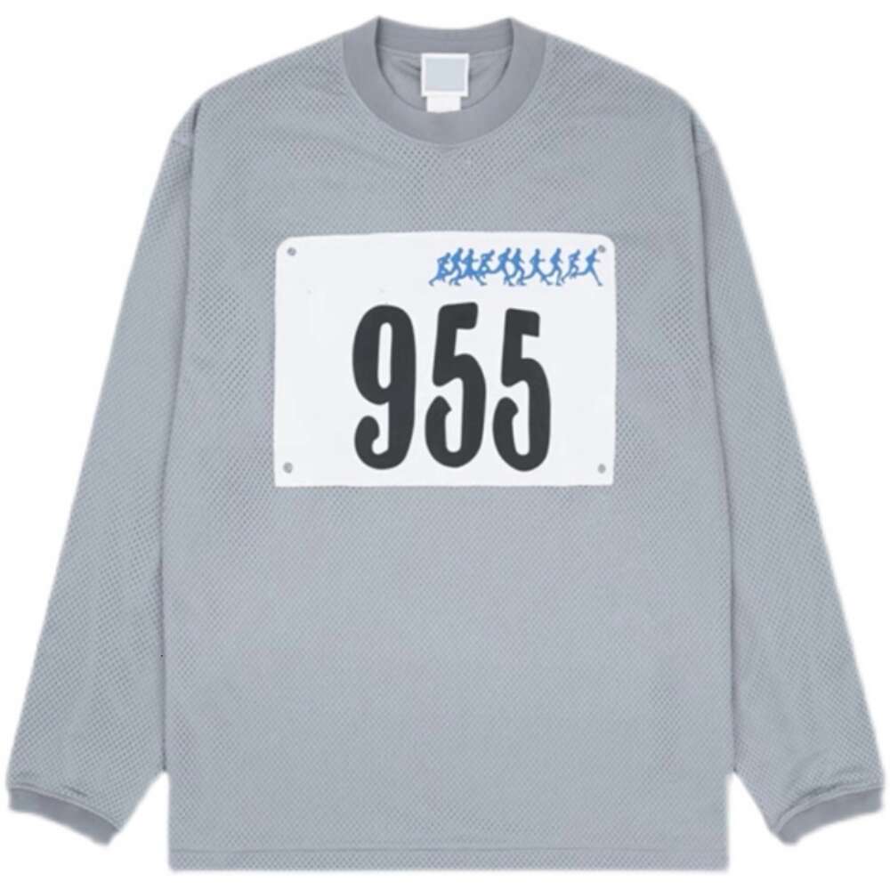 Men's Sweatshirts Co branded Fashion Brand American Sports Casual Loose Mesh Long sleeved T-shirt Sweater for Men and Women