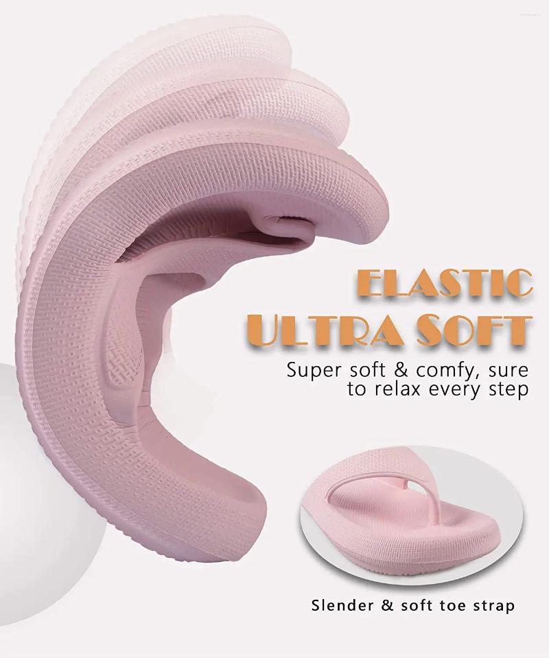 Slippers Flip p Sandals Pillow Beach Cloud Slides Ladies Shoes Indoor Bathroom Slipper Soft EVA Non-slip For Women