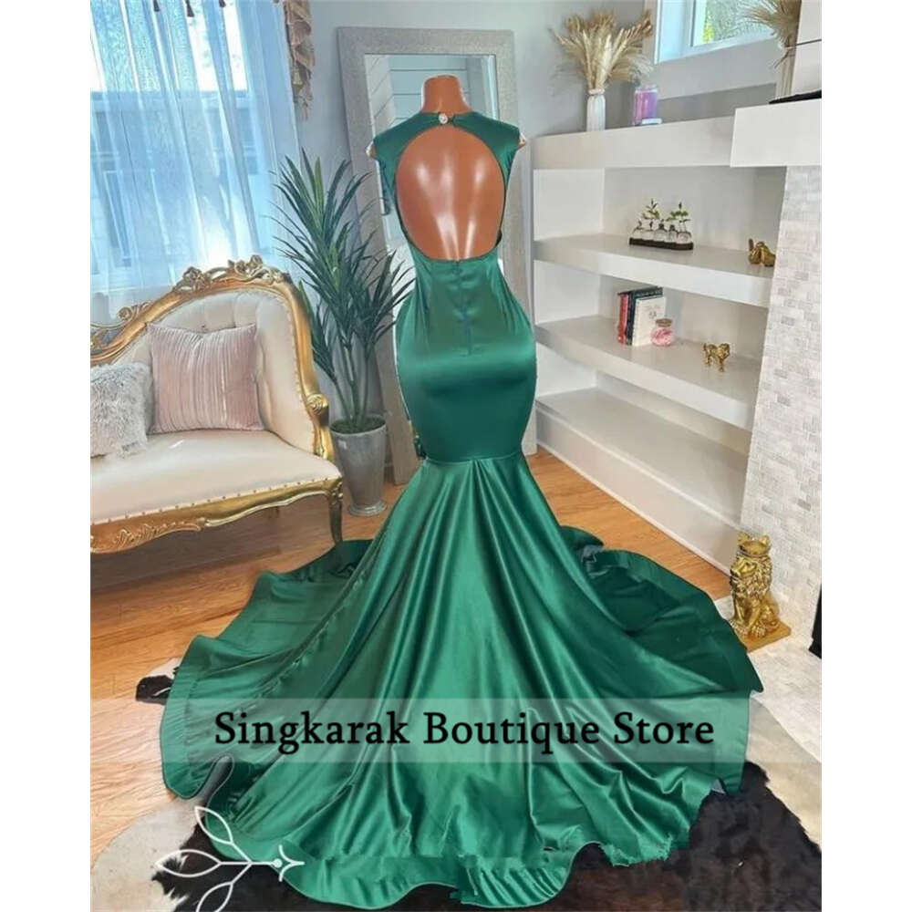 New Arrival 2024 Dias Mermaid Prom Dress Shining Crystals Rhies Beads Birthday Evening Gown special Party Wear