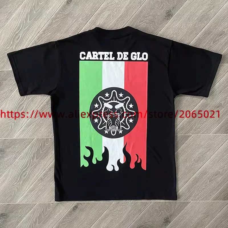 Men's T-Shirts Glo Gang Boyz T-Shirt Men Women Short Slves T Digital Direct Spray Printing T Shirt T240508