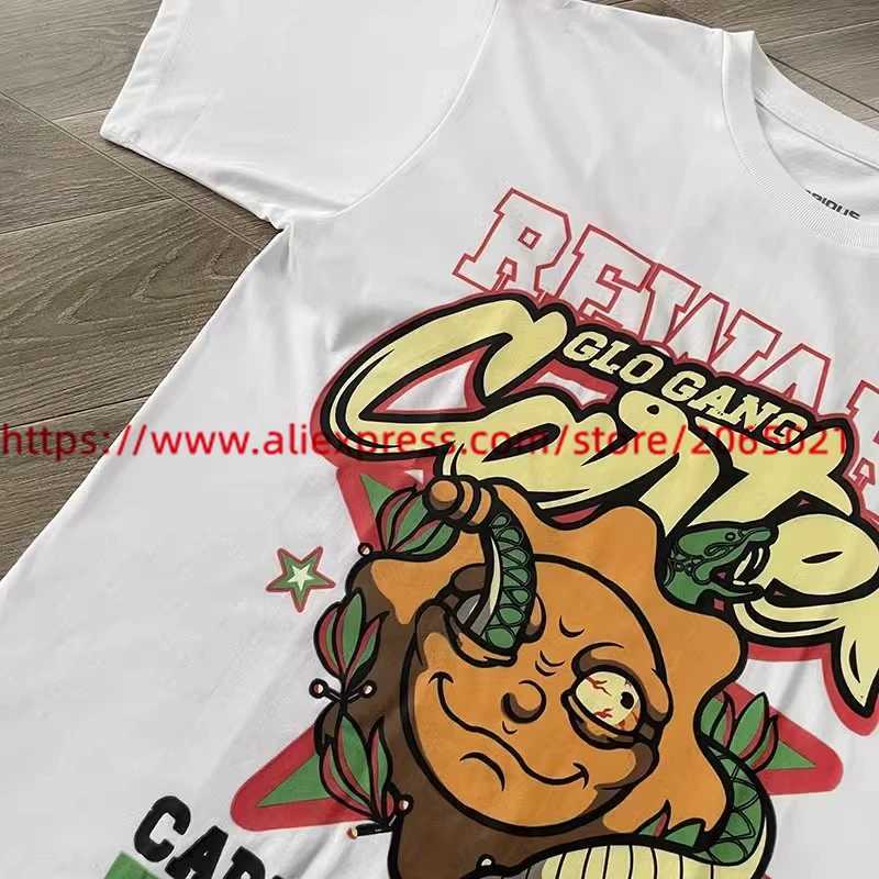 Men's T-Shirts Glo Gang Boyz T-Shirt Men Women Short Slves T Digital Direct Spray Printing T Shirt T240508