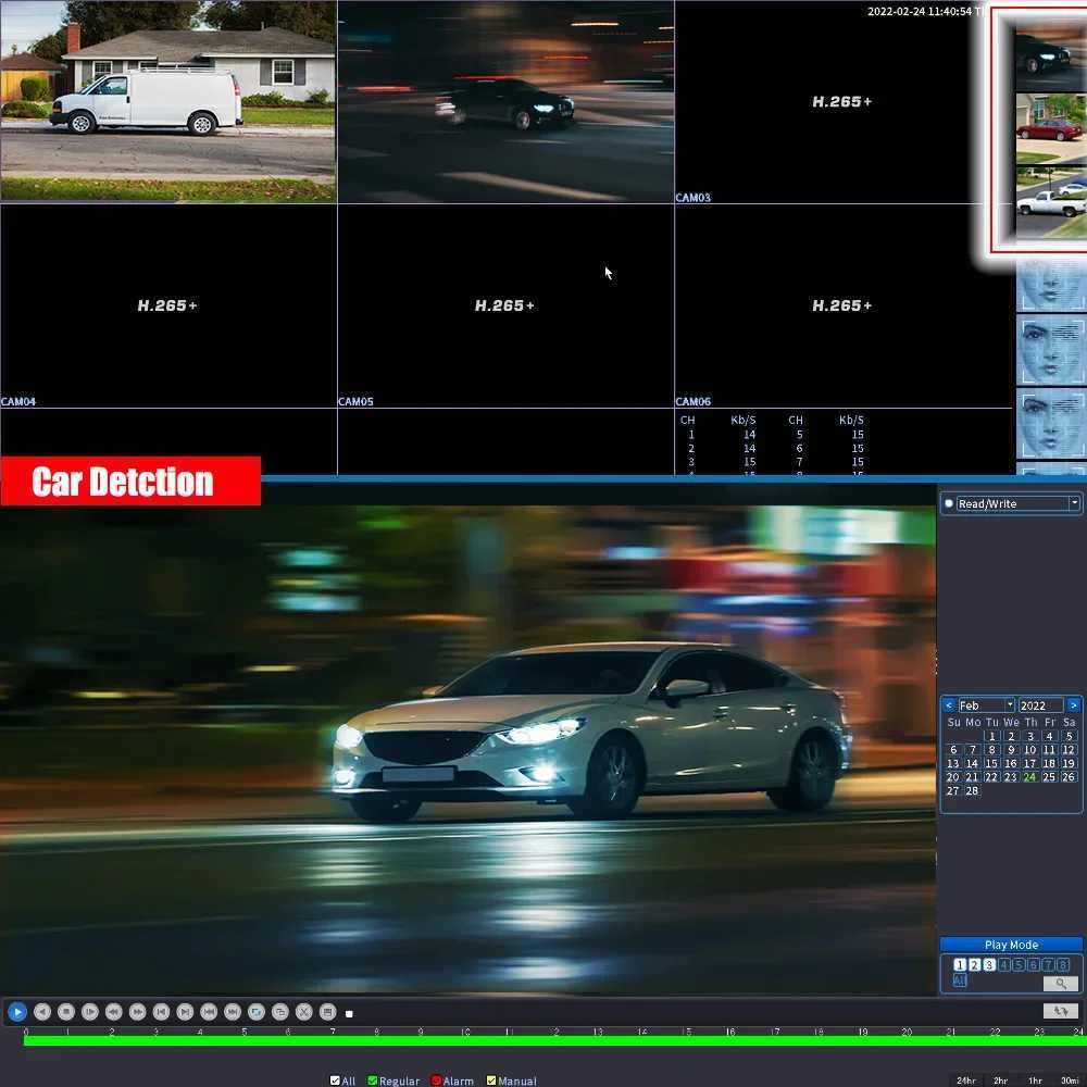IP Cameras 2MP 5MP 8MP AHD cameras video security cameras IR-CUT night vision indoor outdoor facial and car detection d240510