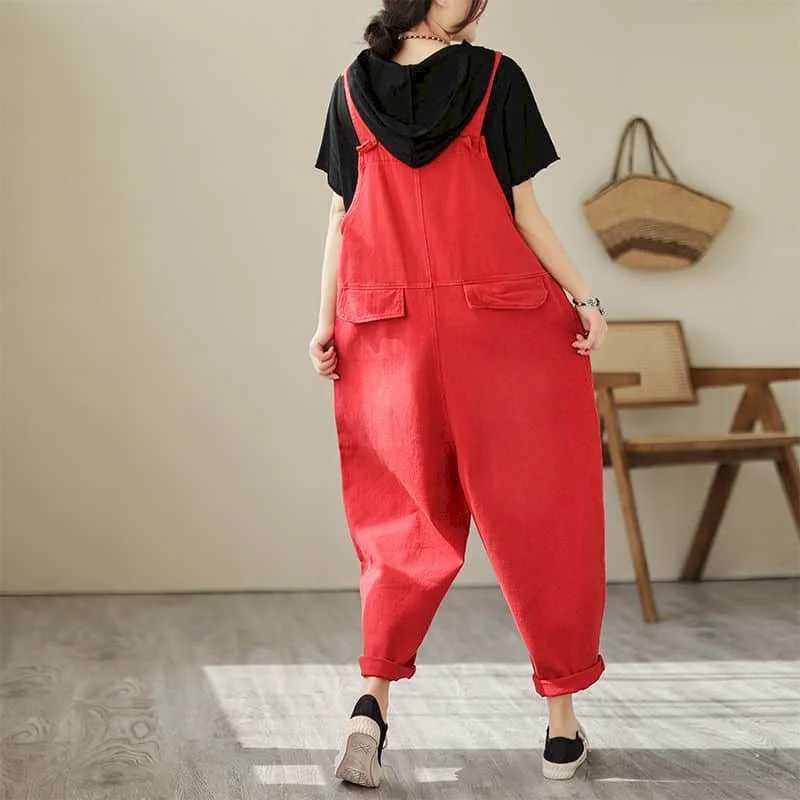 Women's Jumpsuits Rompers Denim Jumpsuits for Women Straight Pants Overalls for Women One Piece Outfit Women Loose Casual Solid High Waist Fashio