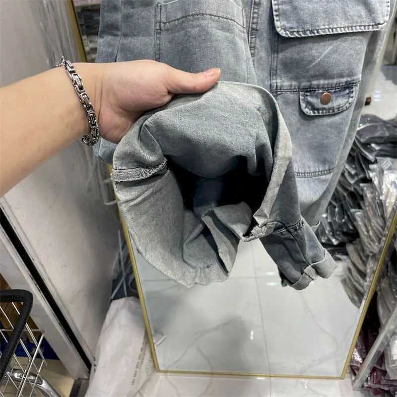Women's Jumpsuits Rompers Denim Jumpsuits Korean Fashion Playsuits One Piece Outfits Women Clothing Oversized Vintage Shorts Casual Thin Wide Leg