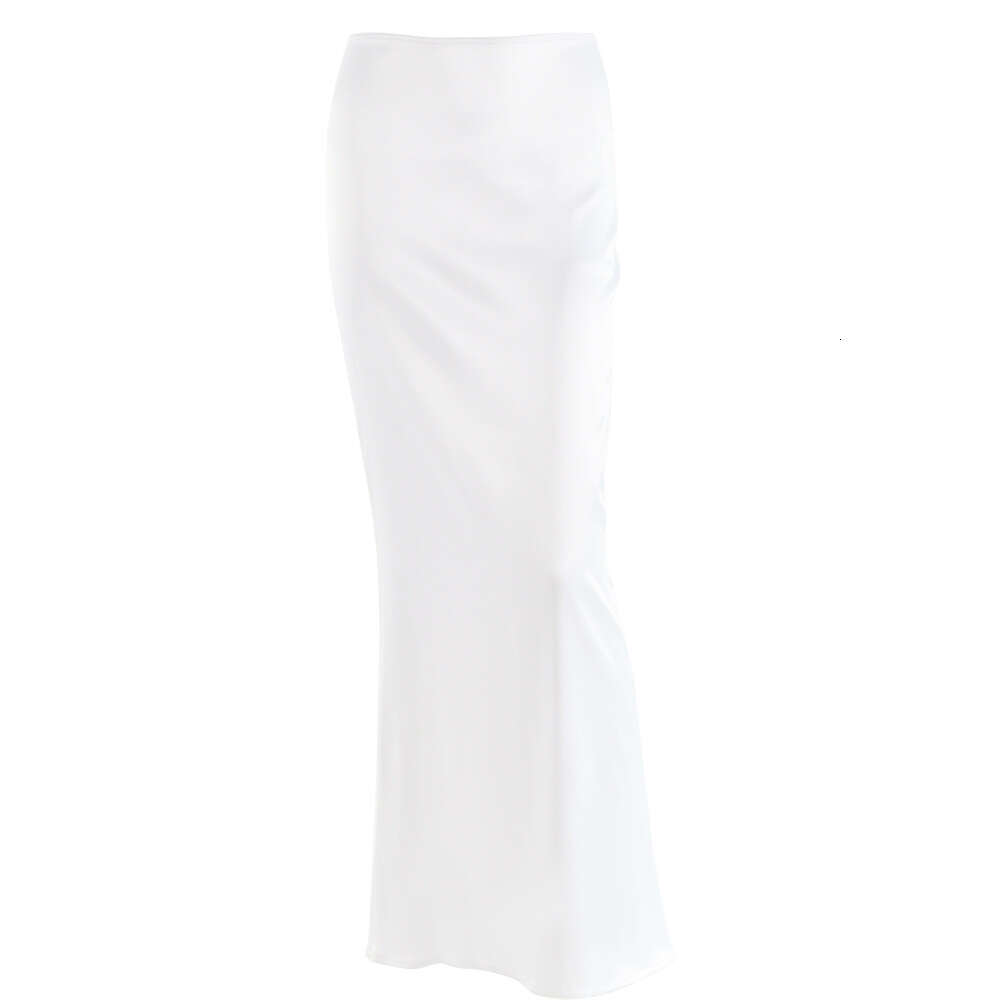Summer 2024 Hot Selling New Fashionable and Sexy Versatile Wrapped Hip Long Satin Half Skirt F51031
