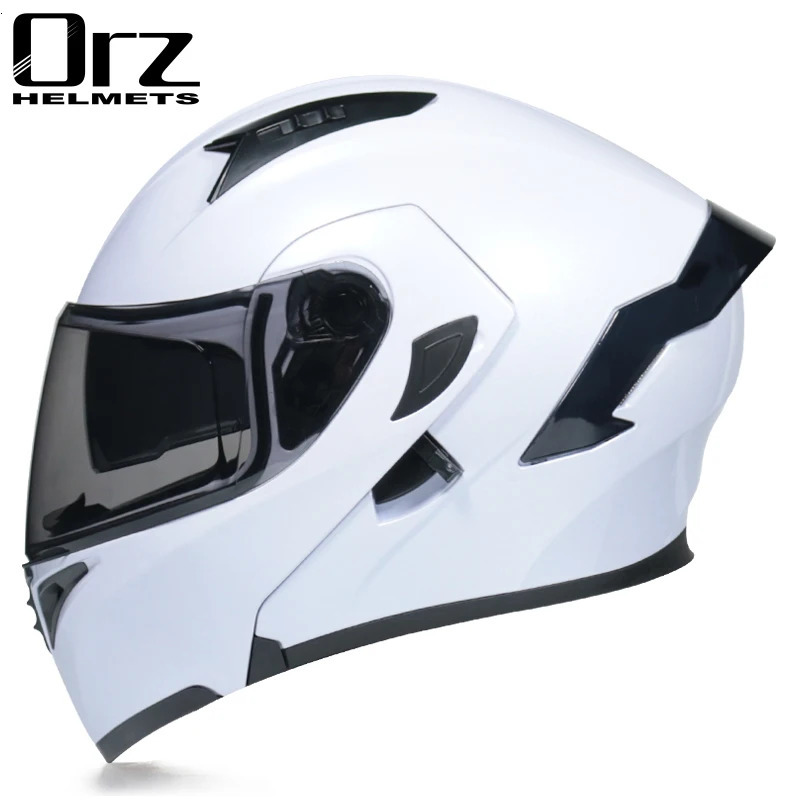 Flip Up Motorcycle Helmet Double lens full face helmet High quality DOT approved Moto cascos motociclistas capacete 240509