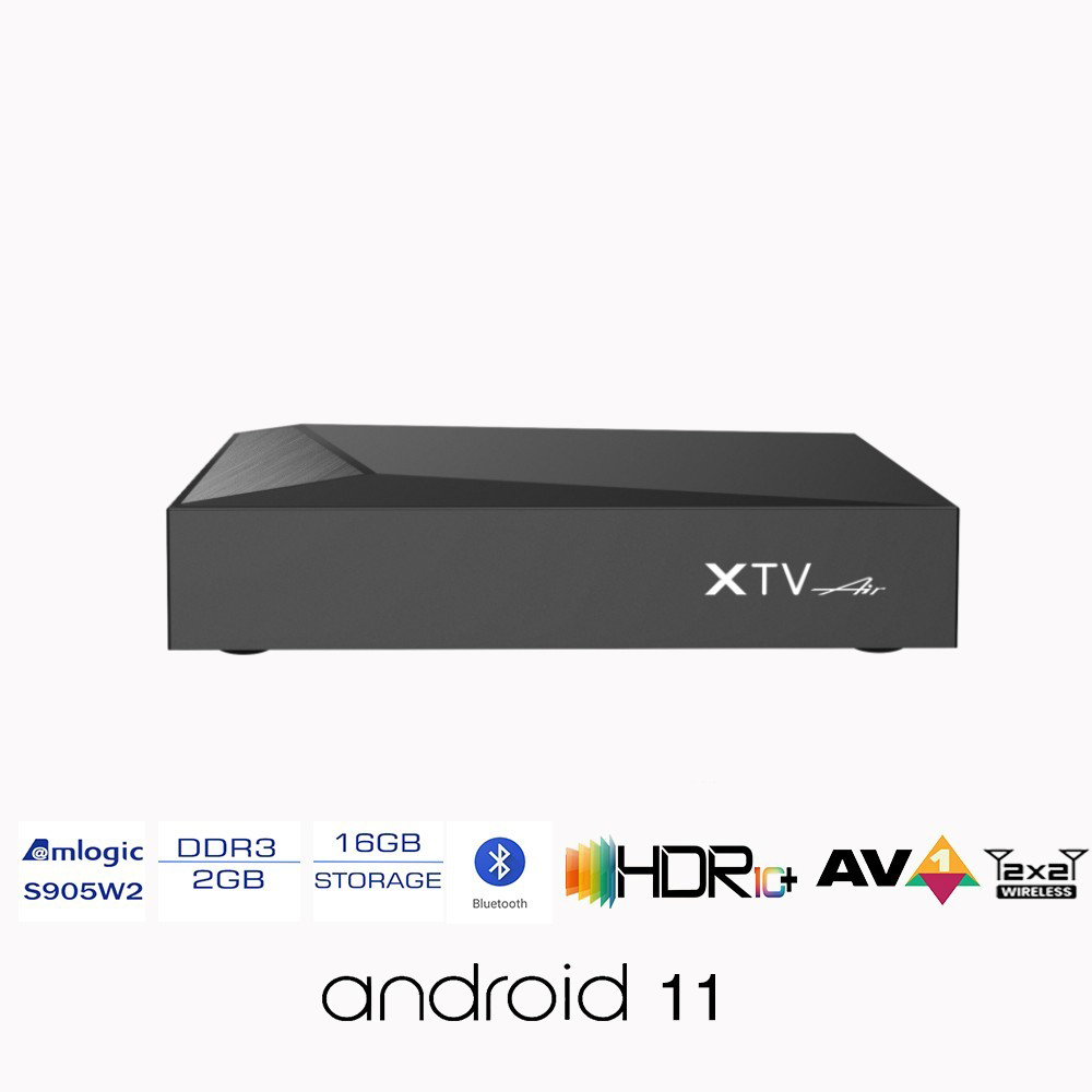 XTV AIR Meelo+ 4K UHD Android 11 2GB 16GB 4K HD IP Receiver 2GB 16GB Dual WiFi LAN 100M BT Smart TV BOX