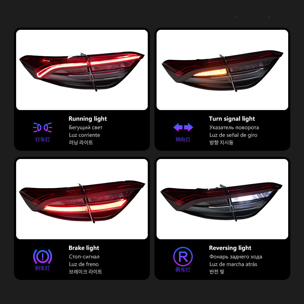 Taillight Assembly For Maserati Levante 20 16-20 20 Styling LED Running Lights Turn Signal Brake Lamp