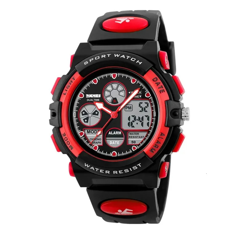 Fashion Kids Wristwatch Children Multi Function Sport Dual Display Watches Waterproof Digital Wacth for Students 240428