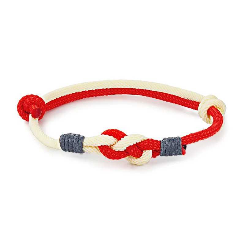 Charm Bracelets MKENDN Lucky Men Women Sauvignon Blanc knot Rope Bracelet For Lovers Distance Couple Bracelet Minimalist Yoga Meditation Gifts Y240510