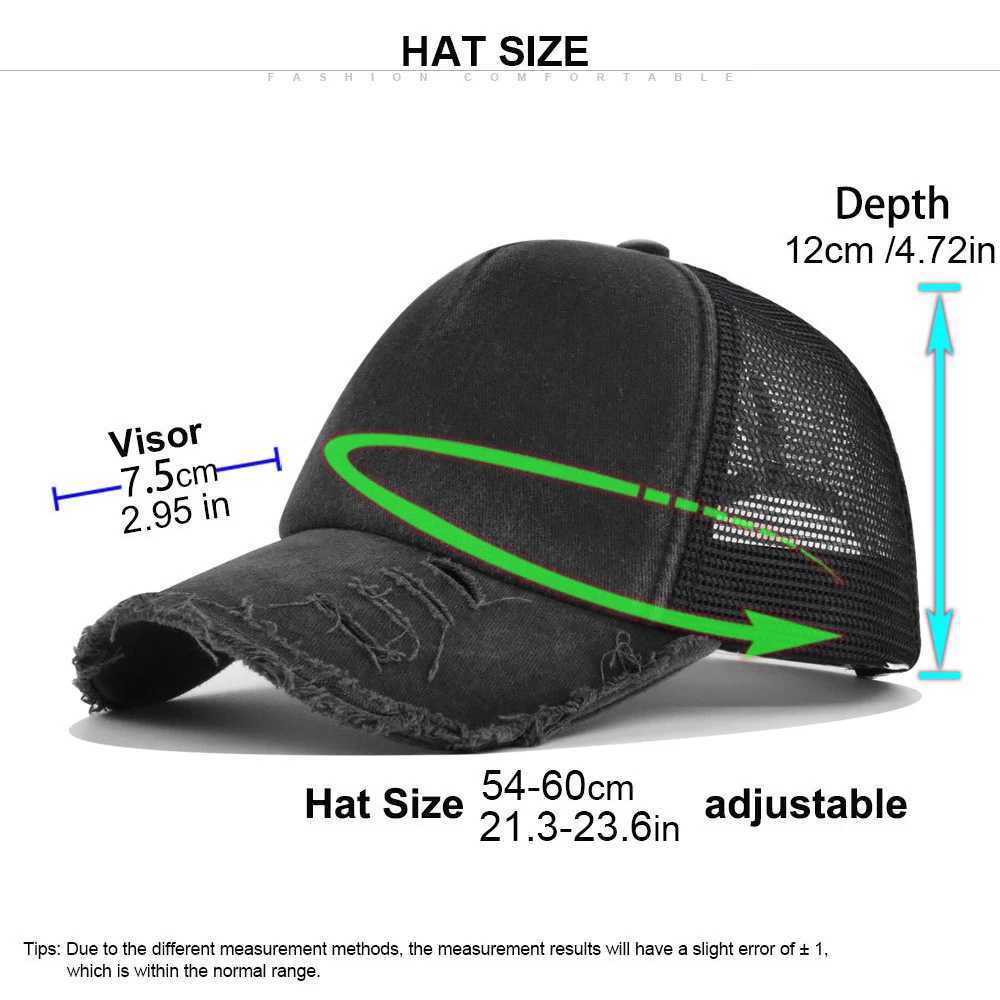 Ball Caps FS Summer Breathbale 5 Panel Trucker Hats Solid Color Worn Design Mesh Hat For Women Brown Navy Men Baseball Cap Bone 2024 Y240507