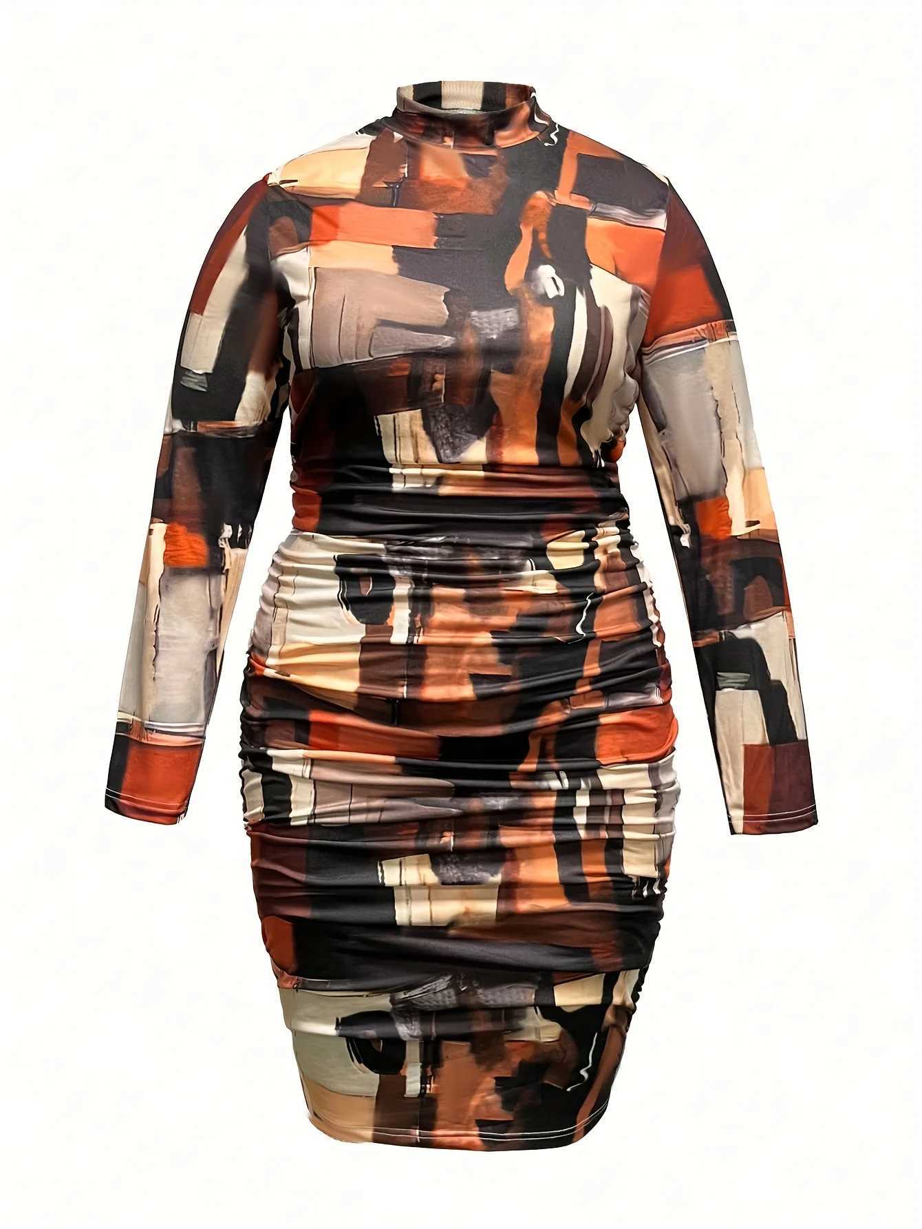 Plus size Dresses European and American fashion temperament elegant slimPlus Size dress LYQ1136 Y240510