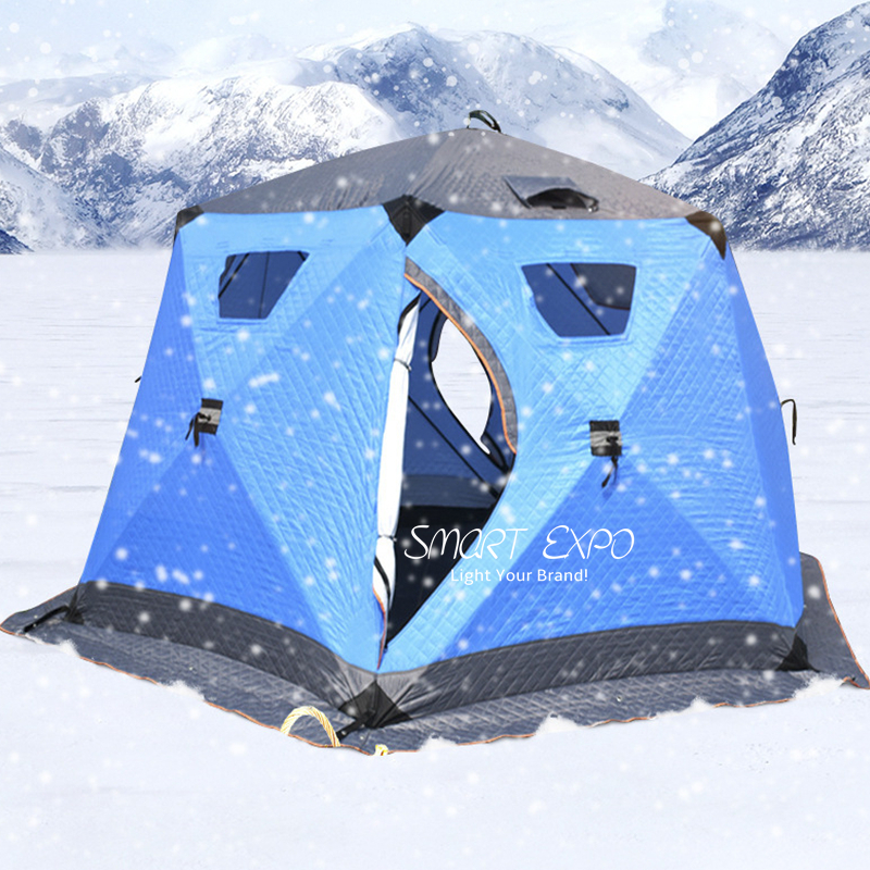 Winter Outdoor Camping Shelter Pop Up Ice Tent Cold Insulated with Carrier Bag OS05