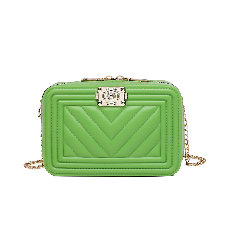 2025 new Factory Wholesale Ladies Lattice Chain Candy Color Products Fashion Trends Designer Dia Lock Crossbody Shoulder Bags For Women