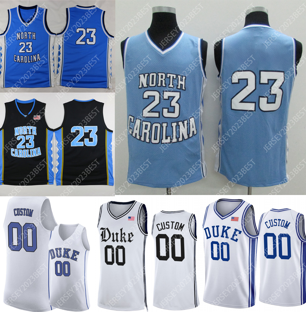 23 Michael North Carolina State NCAA Duke Blue Devils College Basketball Jerseys Irving Hardaway Curry Mark Mitchell Tyrese Proctor Men Women Youth XS-4XL