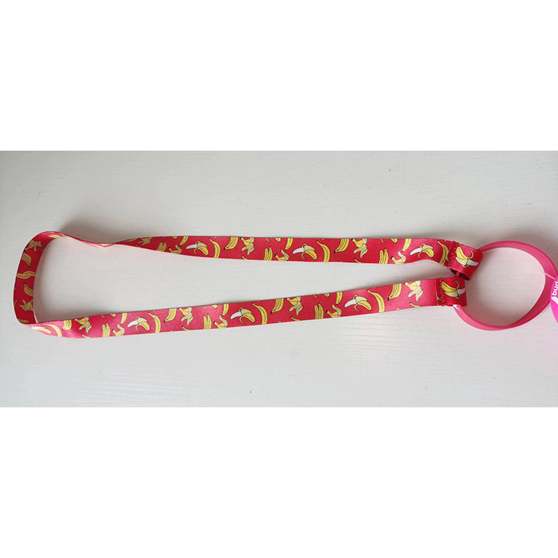 Water Bottle Drink Cup Holder Neck Strap With Silicone Ring , Coffee Cup /Beer Glass Holder Neck Lanyard