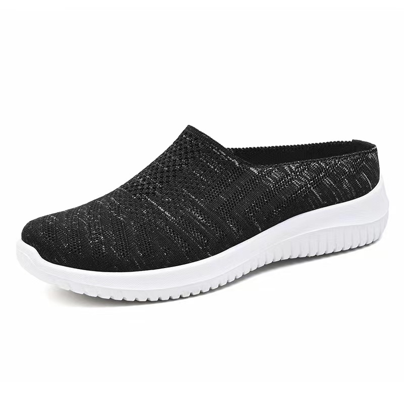 New popular men's shoes trendy and versatile casual running shoes with soft soles breathable and lightweight flying woven sports shoes