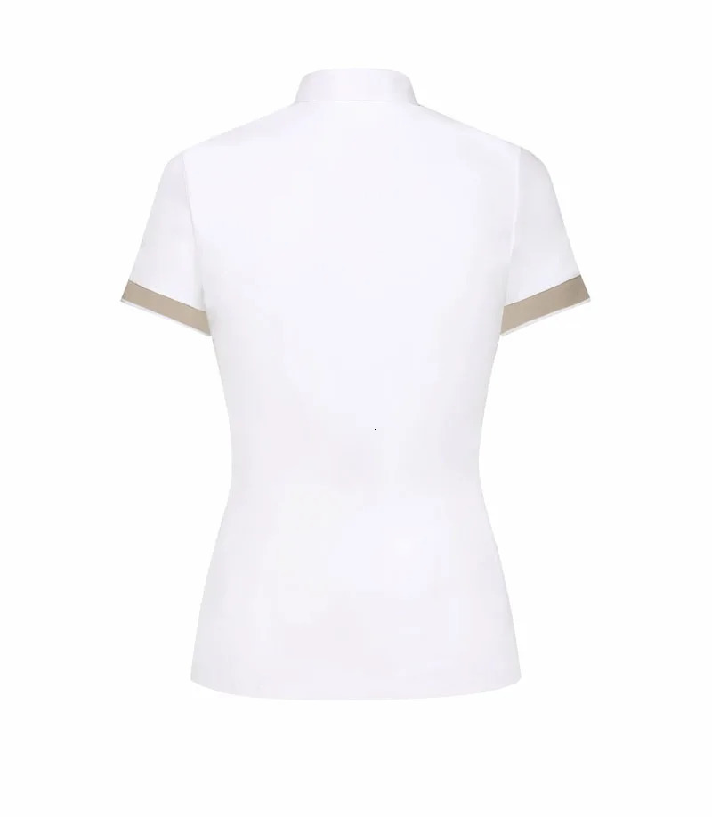 2024 Golf shirt Women Short-sleeved Lapel Polo Shirt Elastic Breathable Tennis Clothing ladies High-Quality T-Shirt golf wear 240510