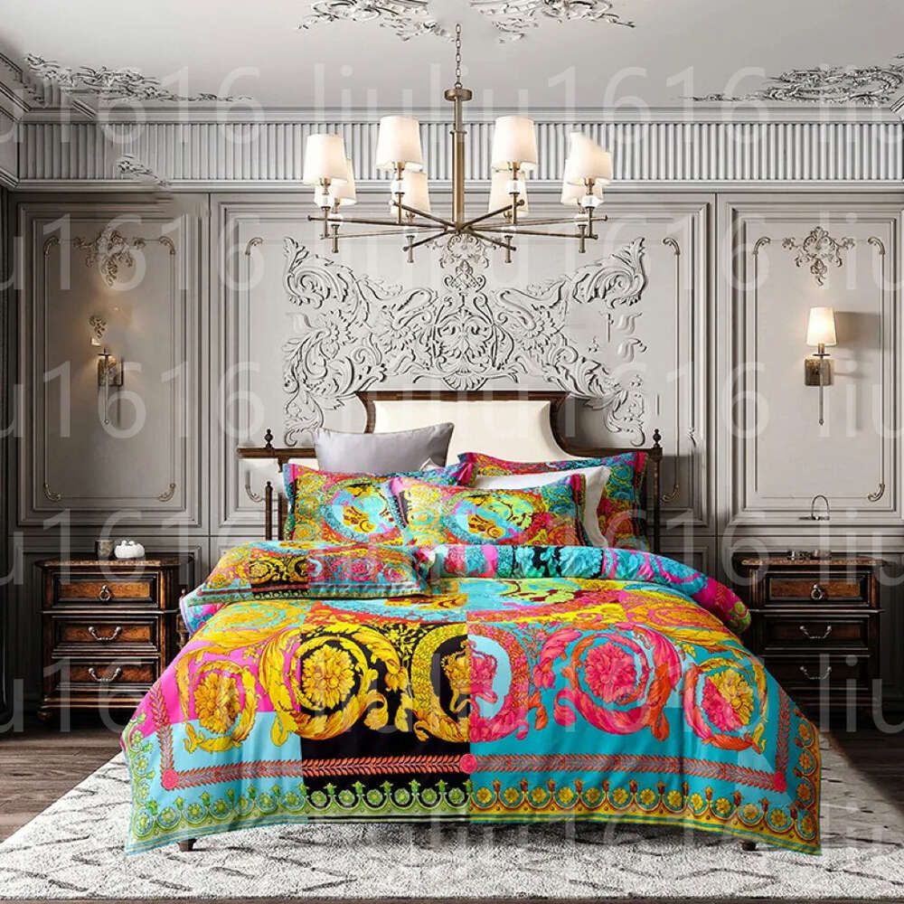 Bedding sets Rainbow Bohemian King Bedding Set - Cotton Duvet Cover cases Comforter Cover H250113
