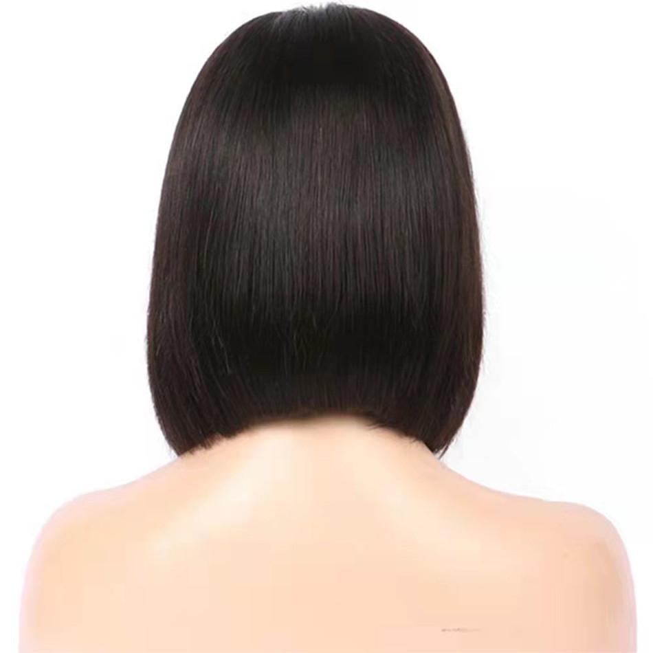 150% Density Virgin Mongolian Straight Wigs for Women 13X4 Bob Wig Short Lace Front Human Hair Wigs