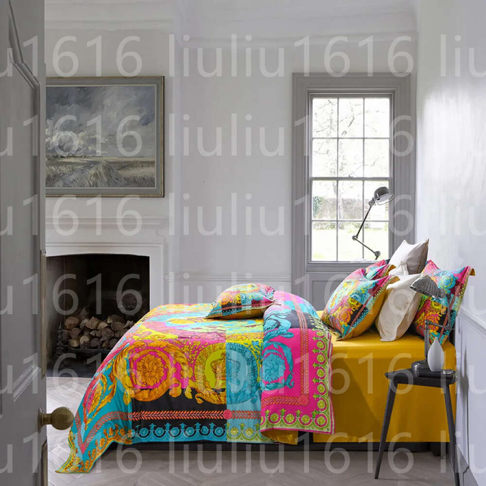 Bedding sets Rainbow Bohemian King Bedding Set - Cotton Duvet Cover cases Comforter Cover H250113
