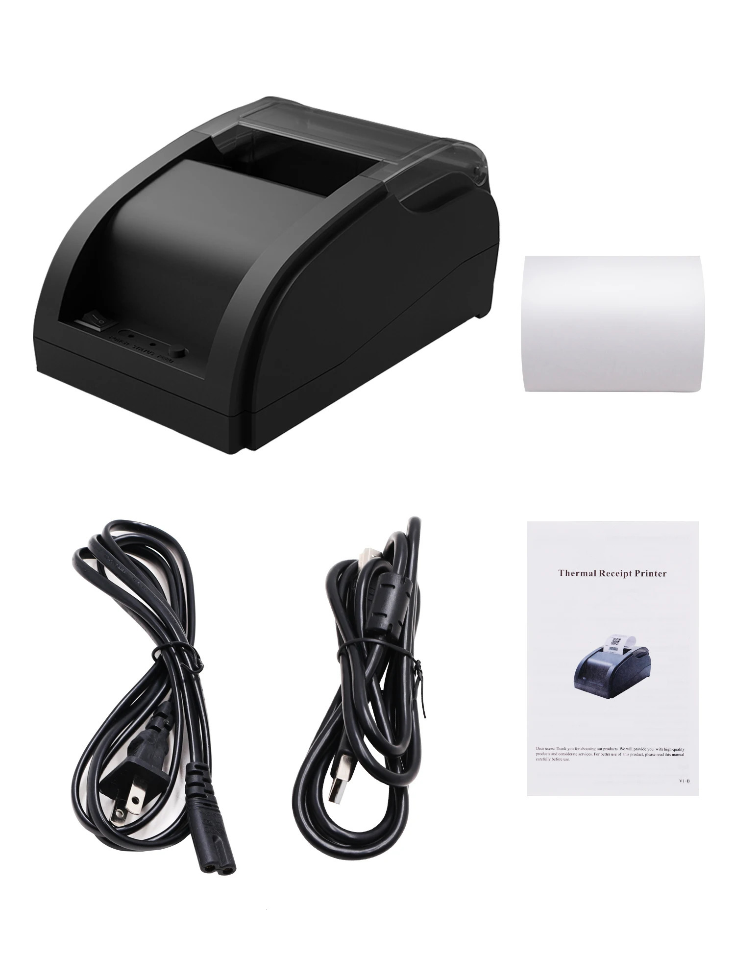 58MM USBBluet Thermal Receipt Printer High Speed Printing 80mm/sec Compatible with ESC/POS Print Commands for restaurant 58A 240430