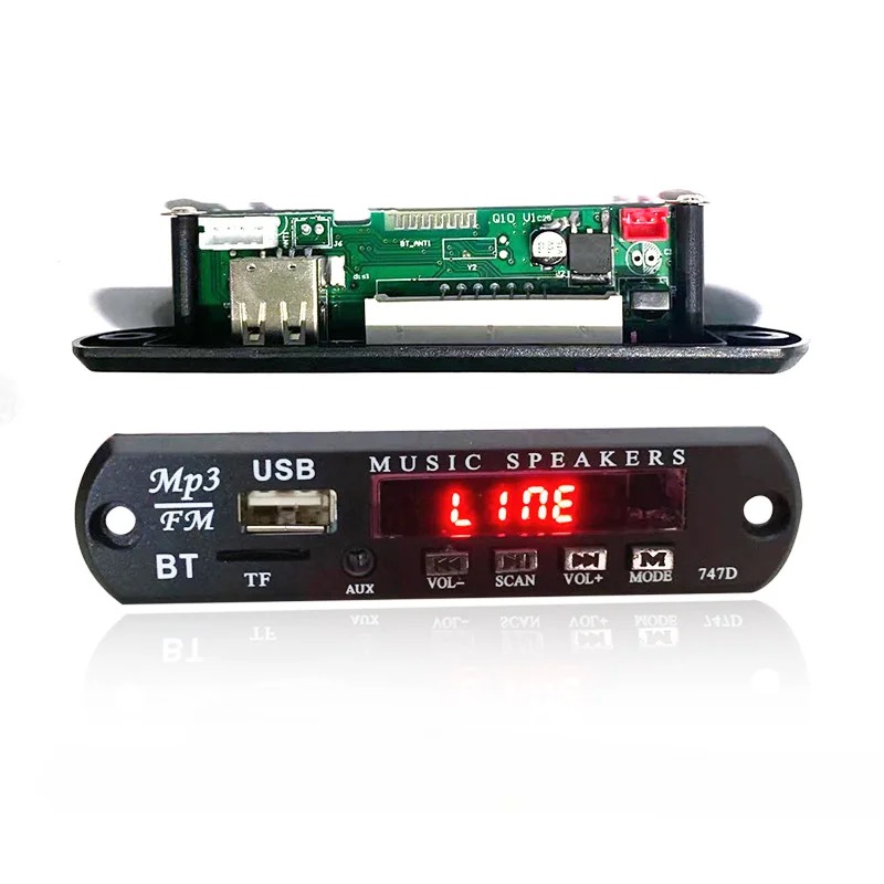 Bluetooth 12V MP3 Decoder Board Module WMA FM Audio TF SD Card Radio USB AUX Player Speaker Remote Control Car Accessory