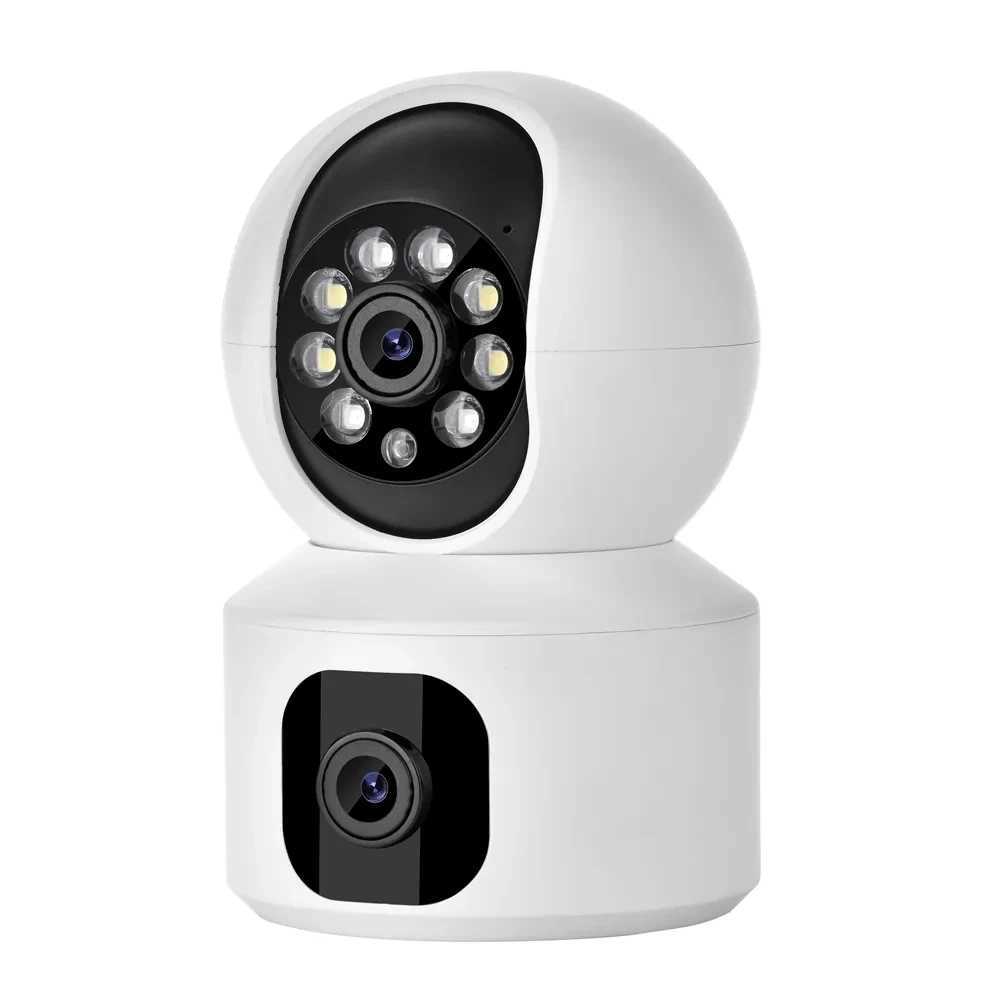IP Cameras 4MP Yoosee Dual Lens Mini Safety Camera Color Night Vision Bidirectional Audio CCTV Wireless Indoor Camera d240510