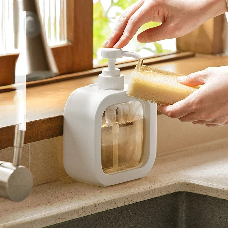 2024 300/500ml Bathroom Soap Dispensers Refillable Lotion Shampoo Shower Gel Holder Portable Travel Dispenser Empty Bath Pump Bottlefor