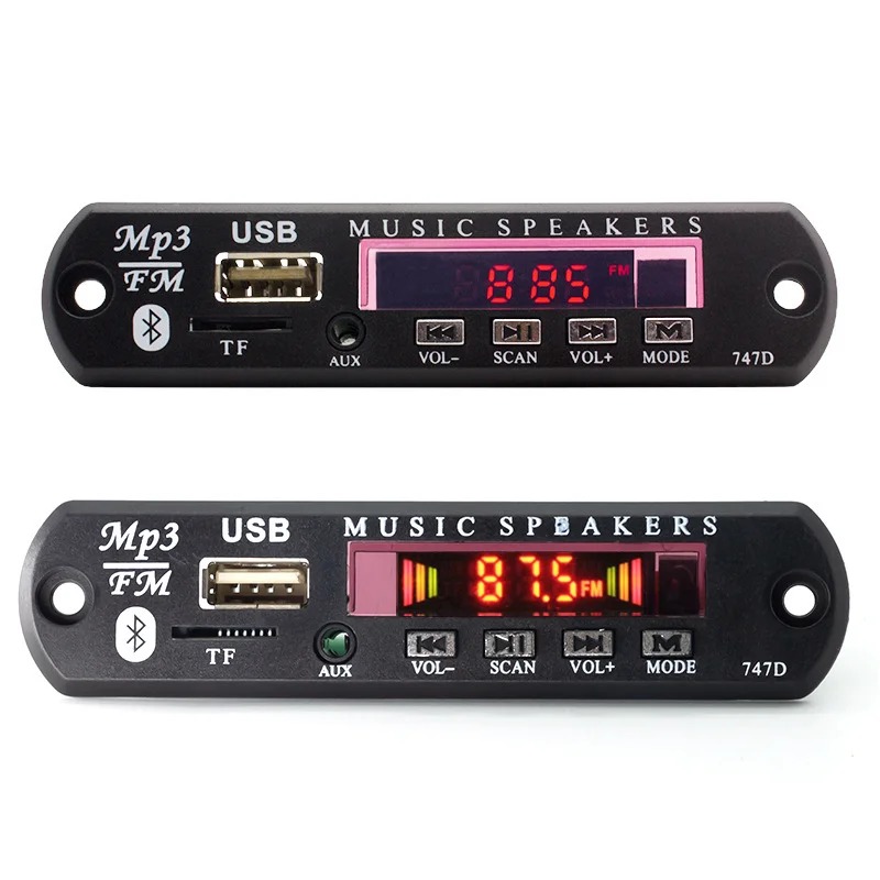 Bluetooth 12V MP3 Decoder Board Module WMA FM Audio TF SD Card Radio USB AUX Player Speaker Remote Control Car Accessory