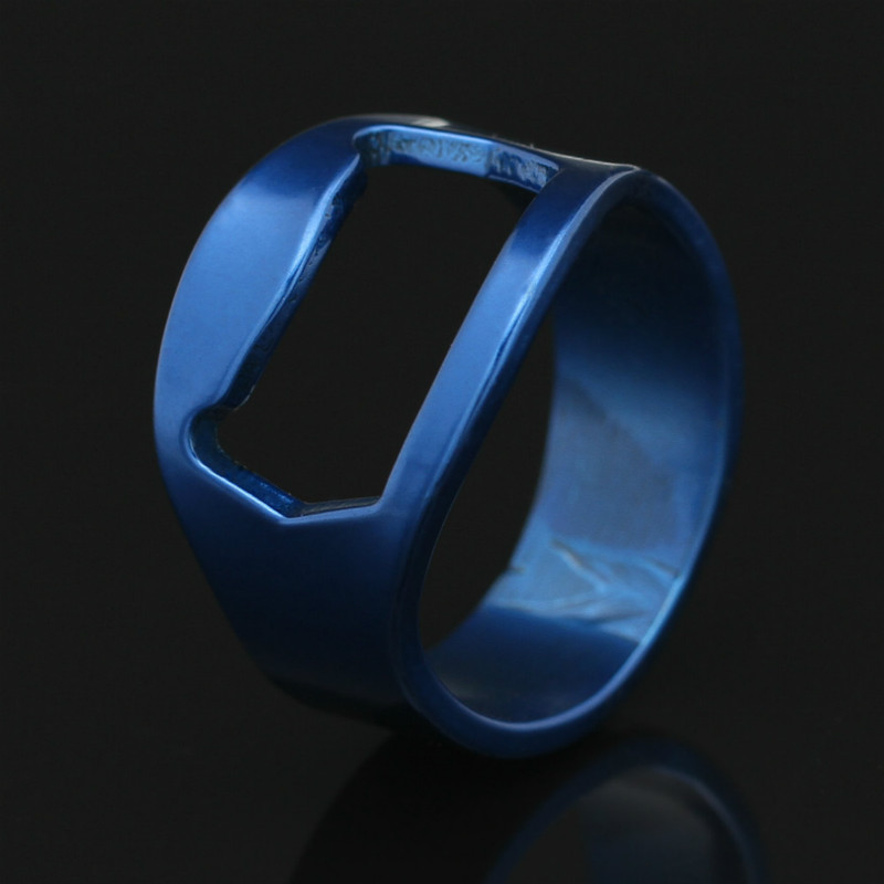 22MM Ring Beer Bottle Opener Stainless Steel Finger Ring-shape Bottles Beers Cap Opening Remover