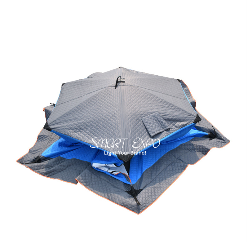 Winter Outdoor Camping Shelter Pop Up Ice Tent Cold Insulated with Carrier Bag OS05