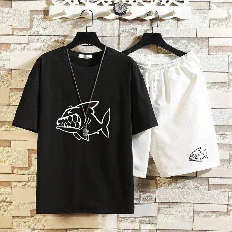 Sports Suits Graphic Top Sweatpants Tracksuit Jogging Male T Shirt Gym Shorts Sets Print Clothes for Men Trend Xl Fashion S 240429