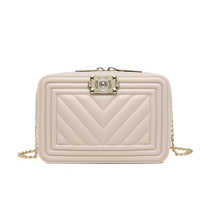 2025 new Factory Wholesale Ladies Lattice Chain Candy Color Products Fashion Trends Designer Dia Lock Crossbody Shoulder Bags For Women