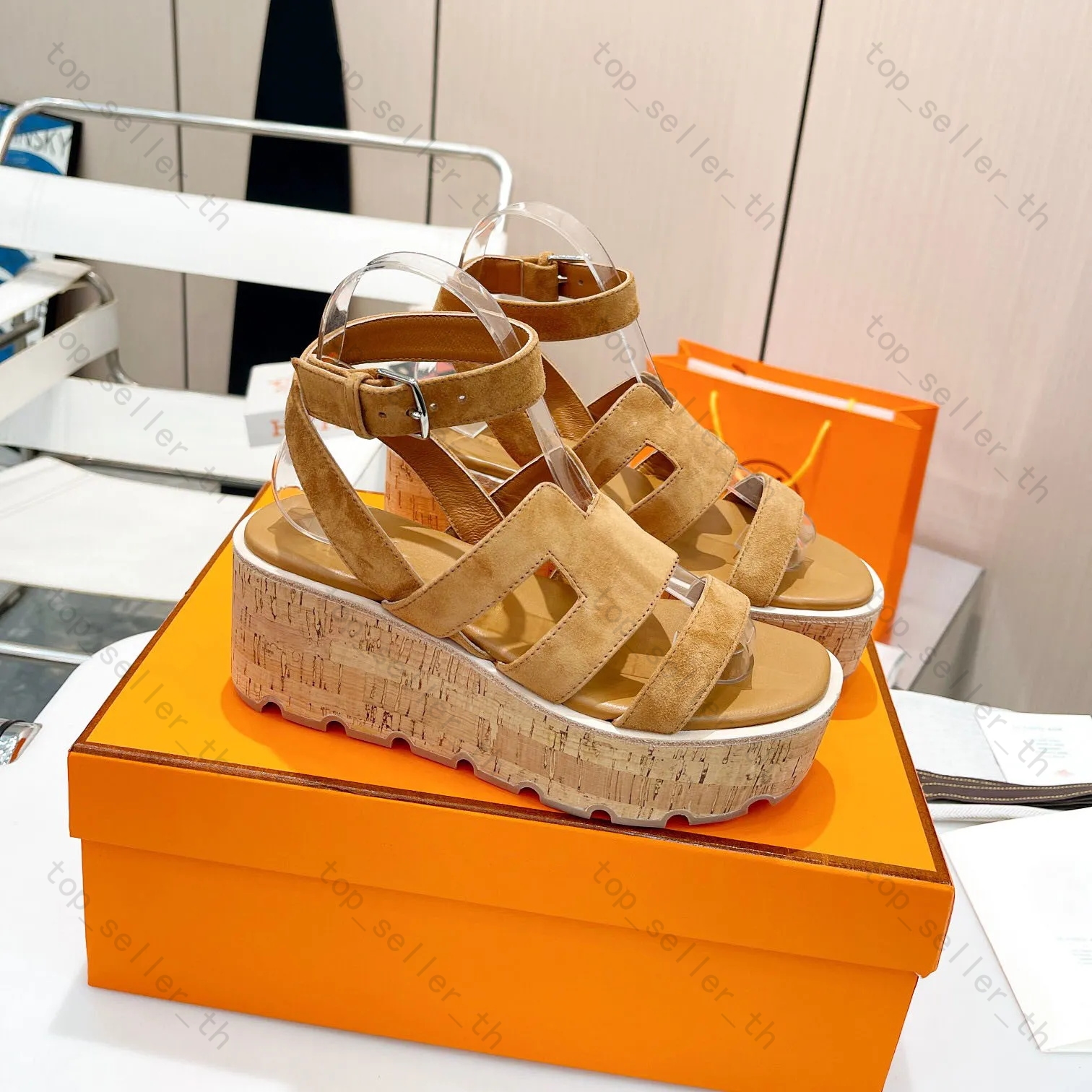 Designer Sandal Eze Slides Women Platform Sandals Woody Slide Summer Suede Leather Mule Banded Mules Dress Shoe