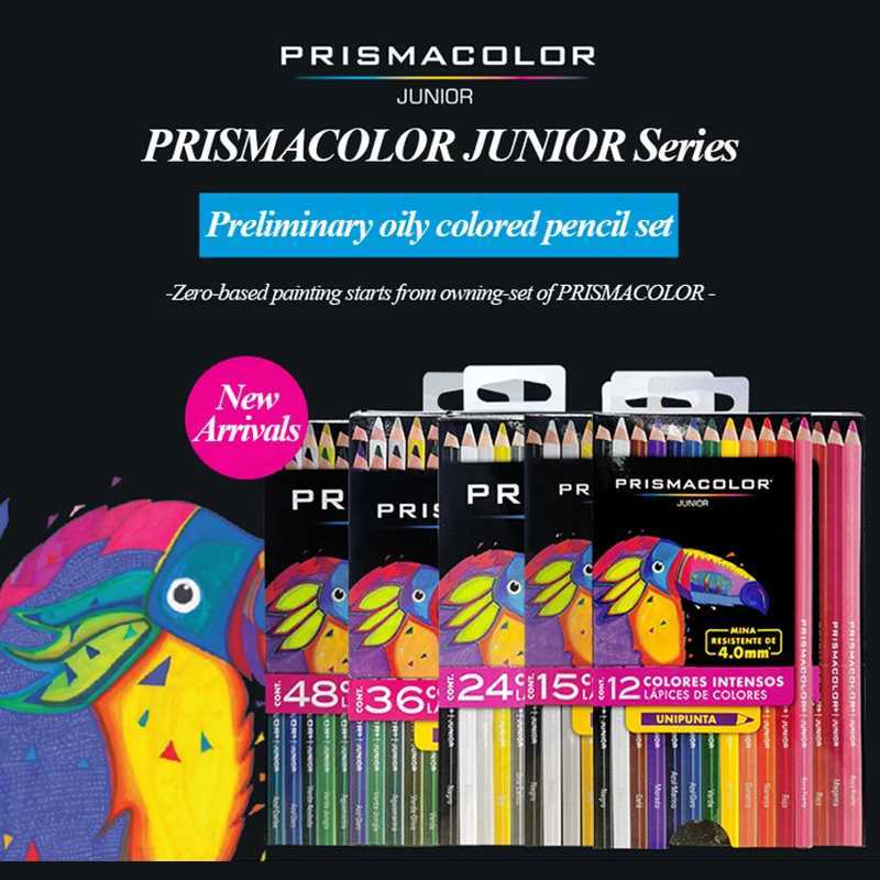 Pencils Prismacolor 12/24/36/48 Colored Oil Painted Pencil Set Wooden Colored Pencil Used for Sketching School Student Art Supplies d240510