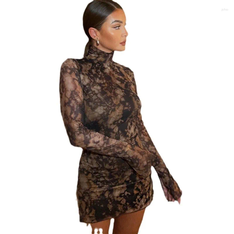 Pareo Women Beach Dress For Female Tight Print With Slit Long Sleeve Skirt Set Dresse Polyester Large Sizes Summer Swim