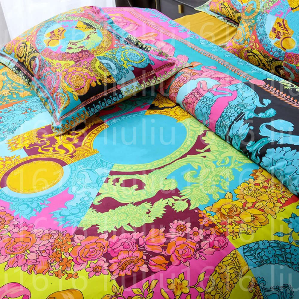 Bedding sets Rainbow Bohemian King Bedding Set - Cotton Duvet Cover cases Comforter Cover H250113