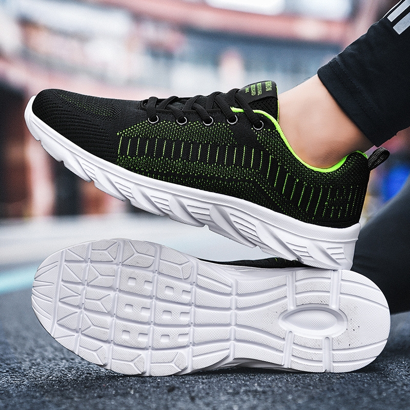 mesh sports travel Summer casual breathable fashion trendy men versatile running shoes free shipping Lhshoe