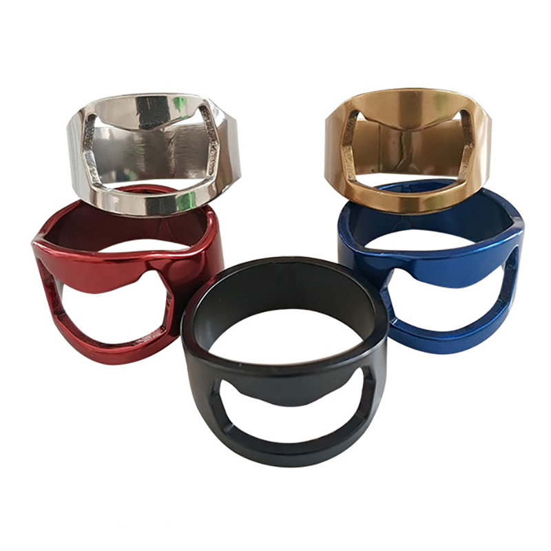 22MM Ring Beer Bottle Opener Stainless Steel Finger Ring-shape Bottles Beers Cap Opening Remover