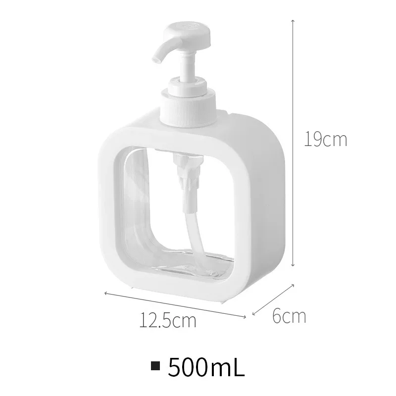 2024 300/500ml Bathroom Soap Dispensers Refillable Lotion Shampoo Shower Gel Holder Portable Travel Dispenser Empty Bath Pump Bottlefor